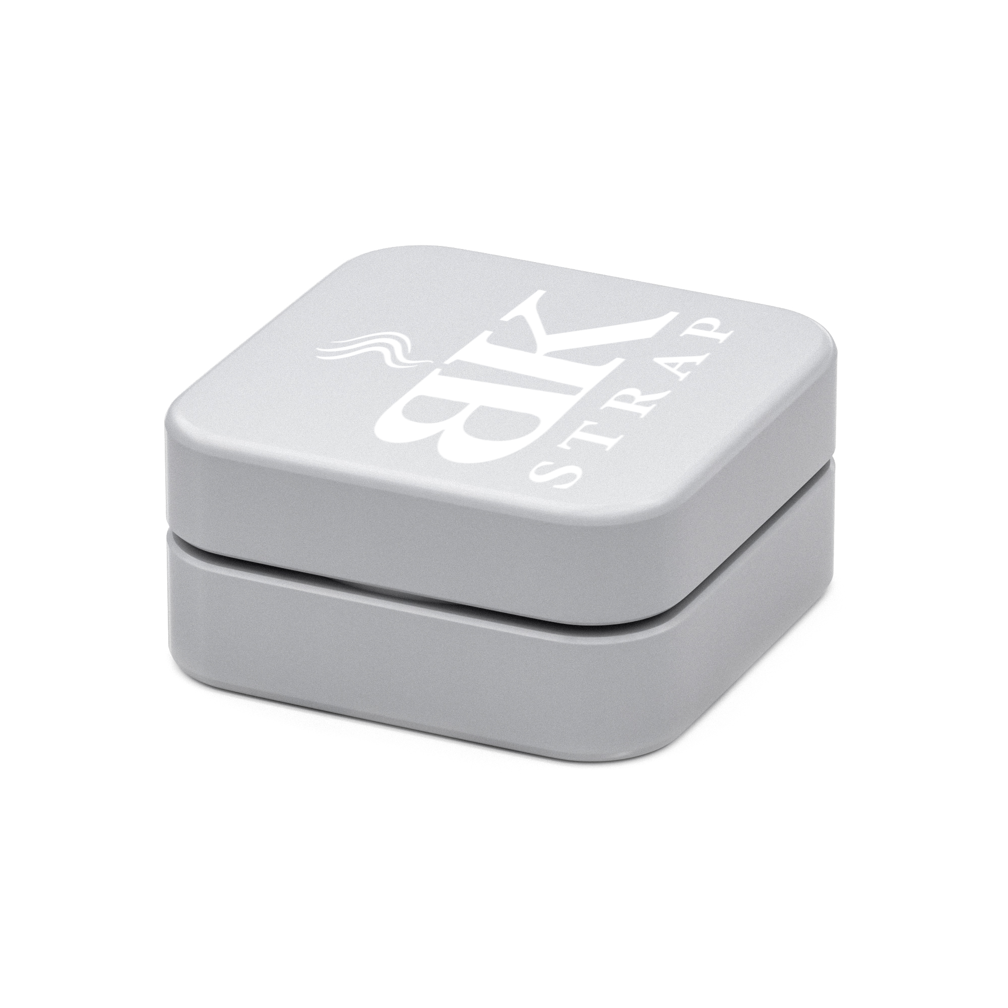 Square Ceramic Herb Grinder – Silver