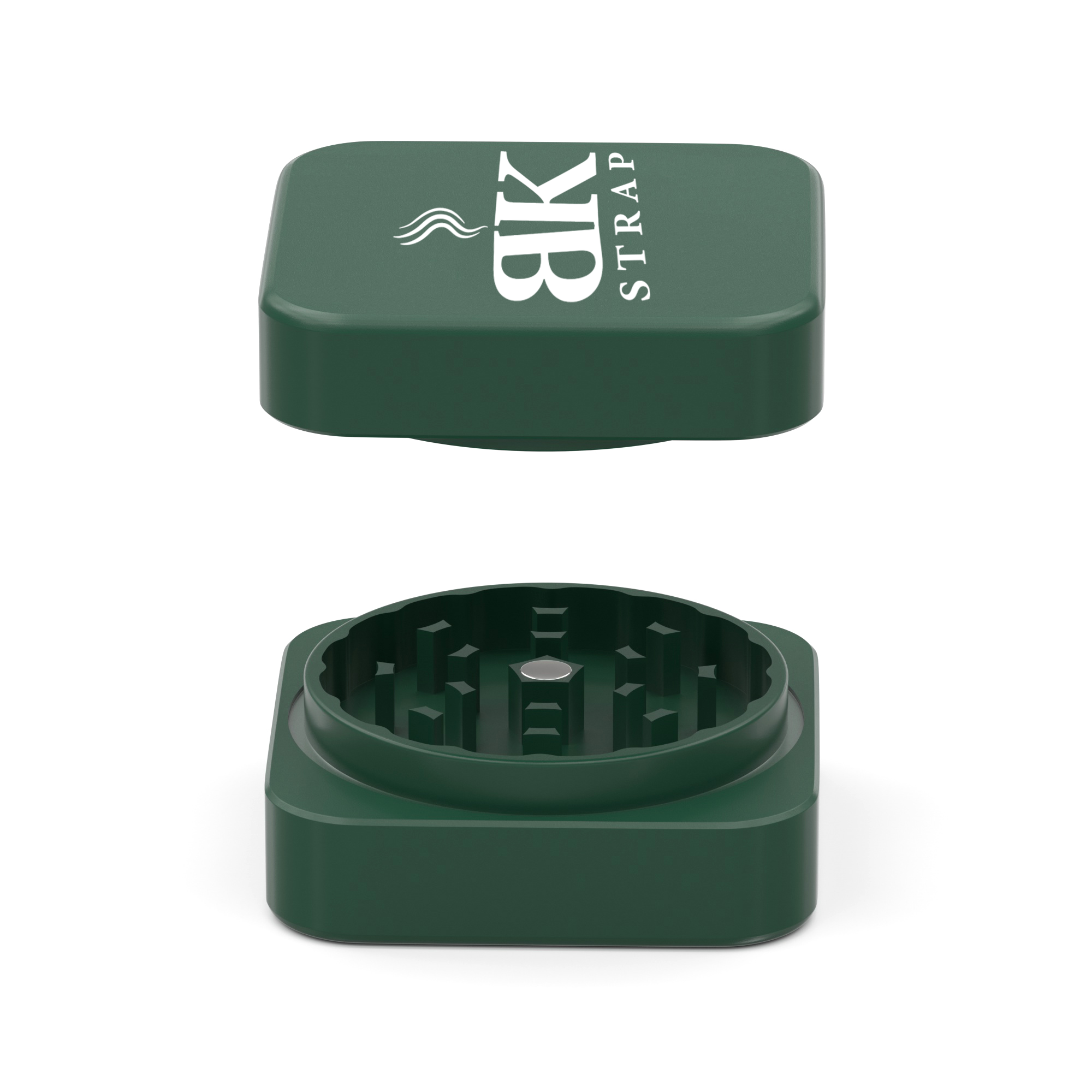 Square Ceramic Herb Grinder – Green