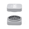 Square Ceramic Herb Grinder – Silver