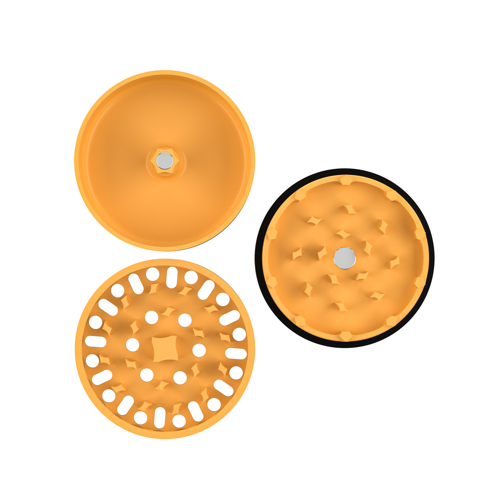 Ceramic Herb Grinder - Gold