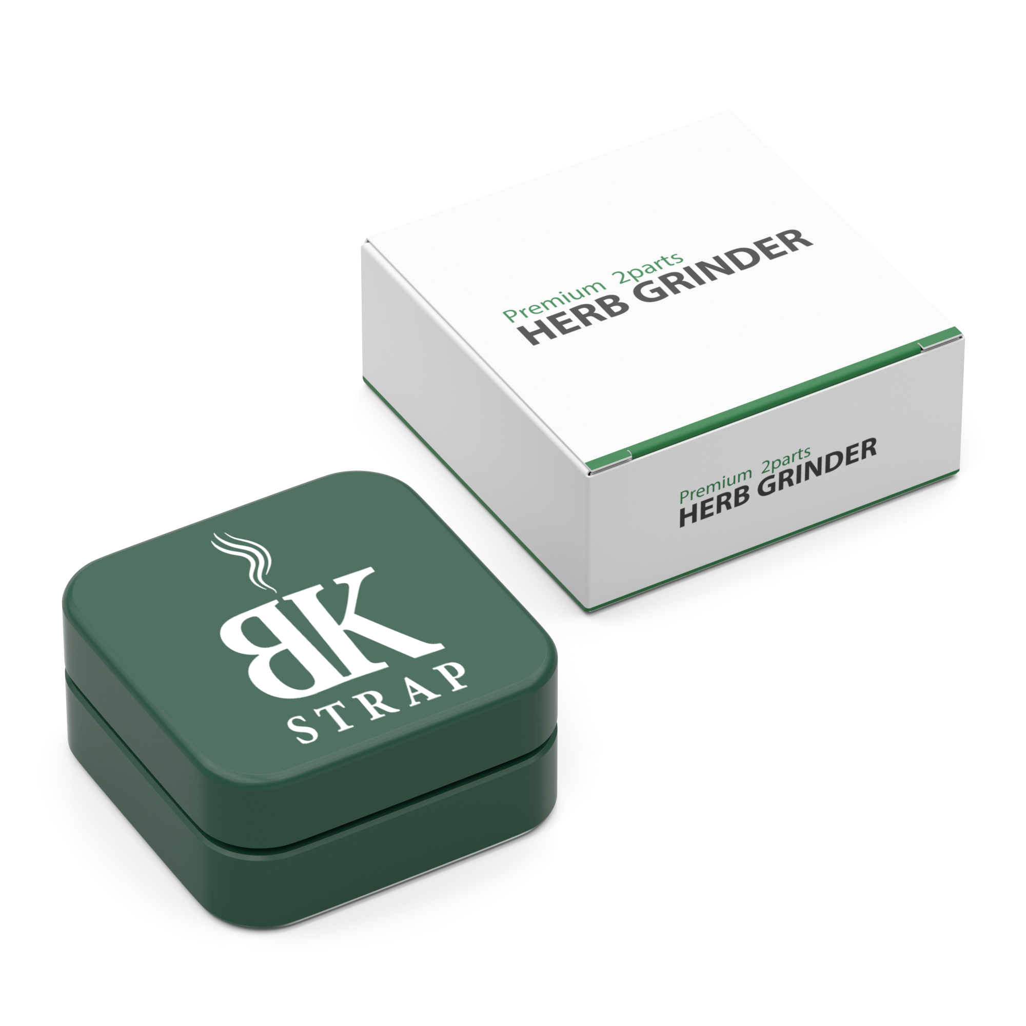 Square Ceramic Herb Grinder – Green