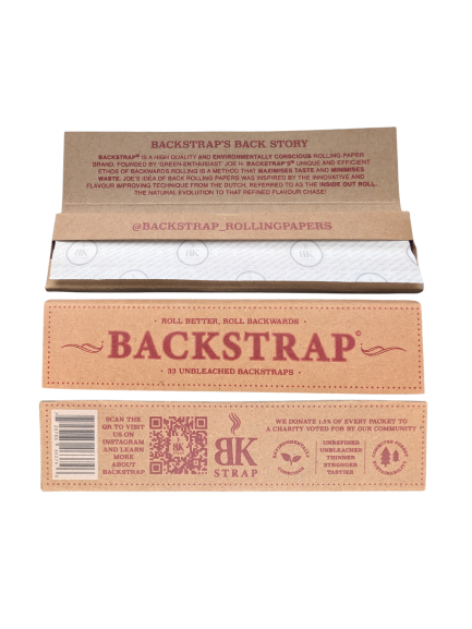 Raw Wood Back Rolling Paper (50 Packs)