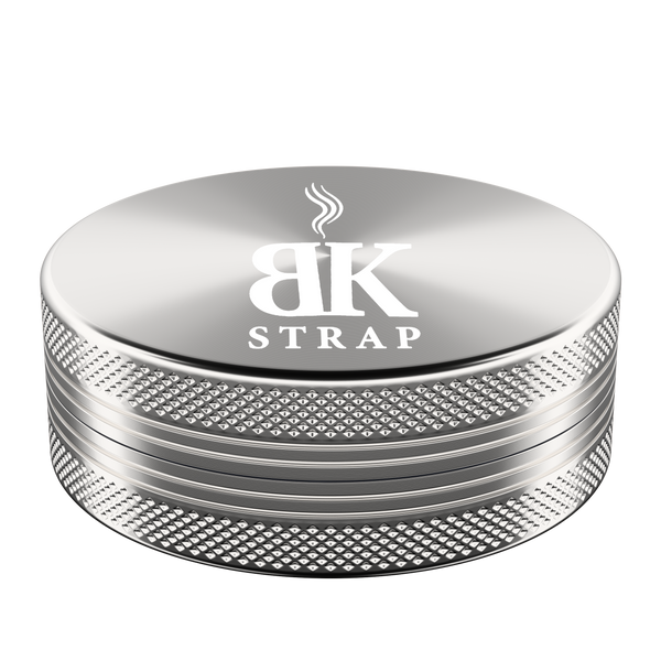 2.5" 2-Part Aluminium Herb Grinder – Silver