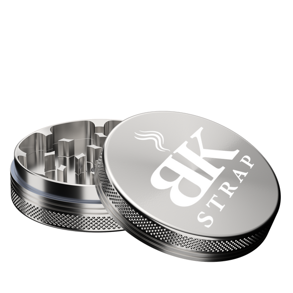 2.5" 2-Part Aluminium Herb Grinder – Silver